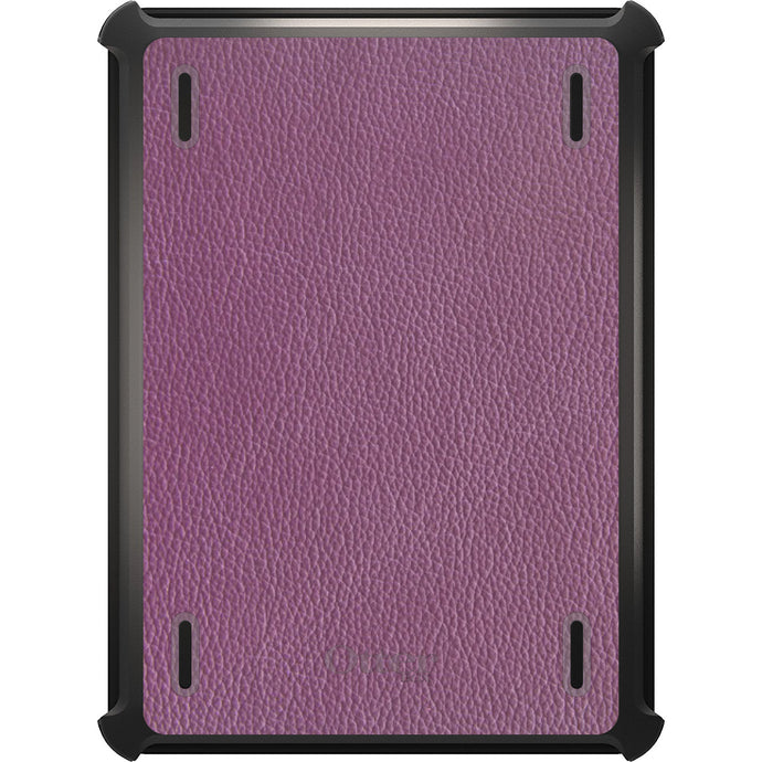 DistinctInk™ OtterBox Defender Series Case for Apple iPad / iPad Pro / iPad Air / iPad Mini - Purple Leather Print Design