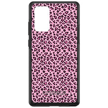 DistinctInk™ OtterBox Symmetry Series Case for Apple iPhone / Samsung Galaxy / Google Pixel - Black Pink Leopard Skin Spots