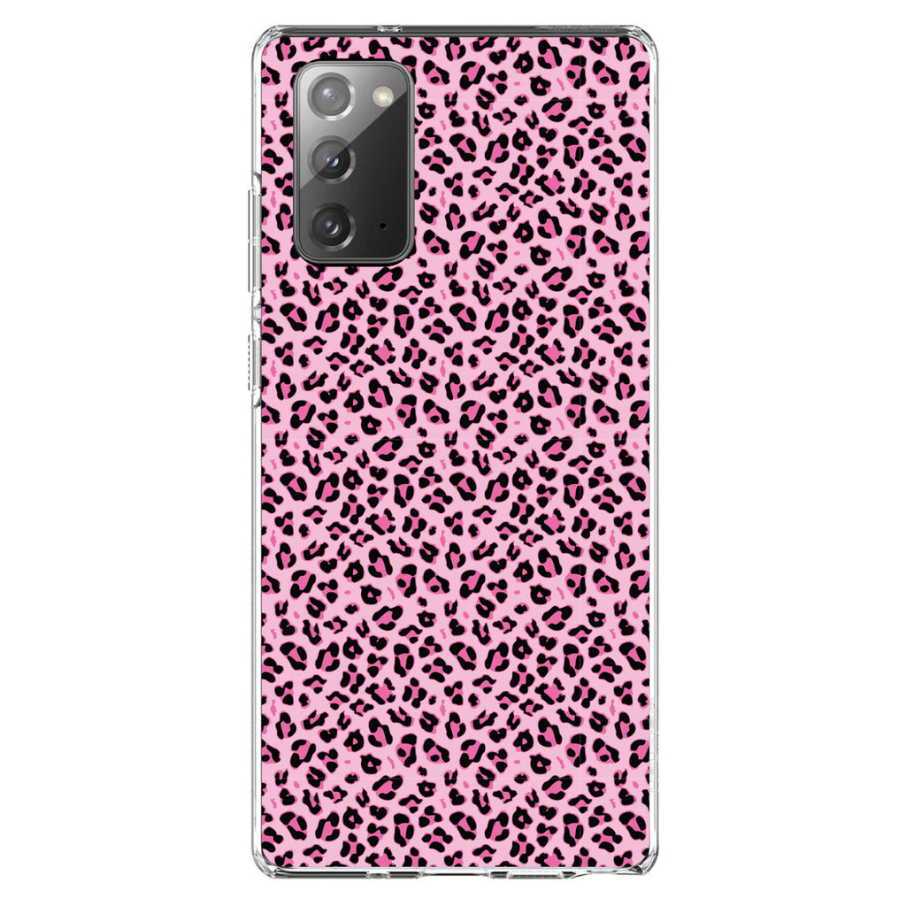 Black Pink Leopard Skin Spots Clear Shockproof iPhone Case, view 8