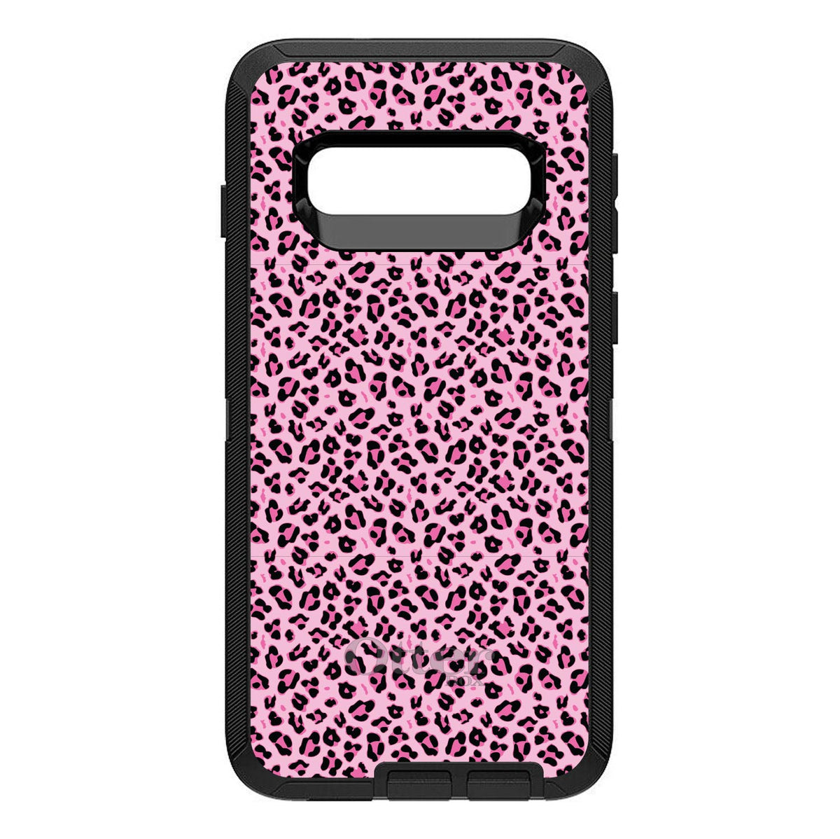 Black Pink Leopard Skin Spots OtterBox Defender Case for iPhone & Galaxy, view 6