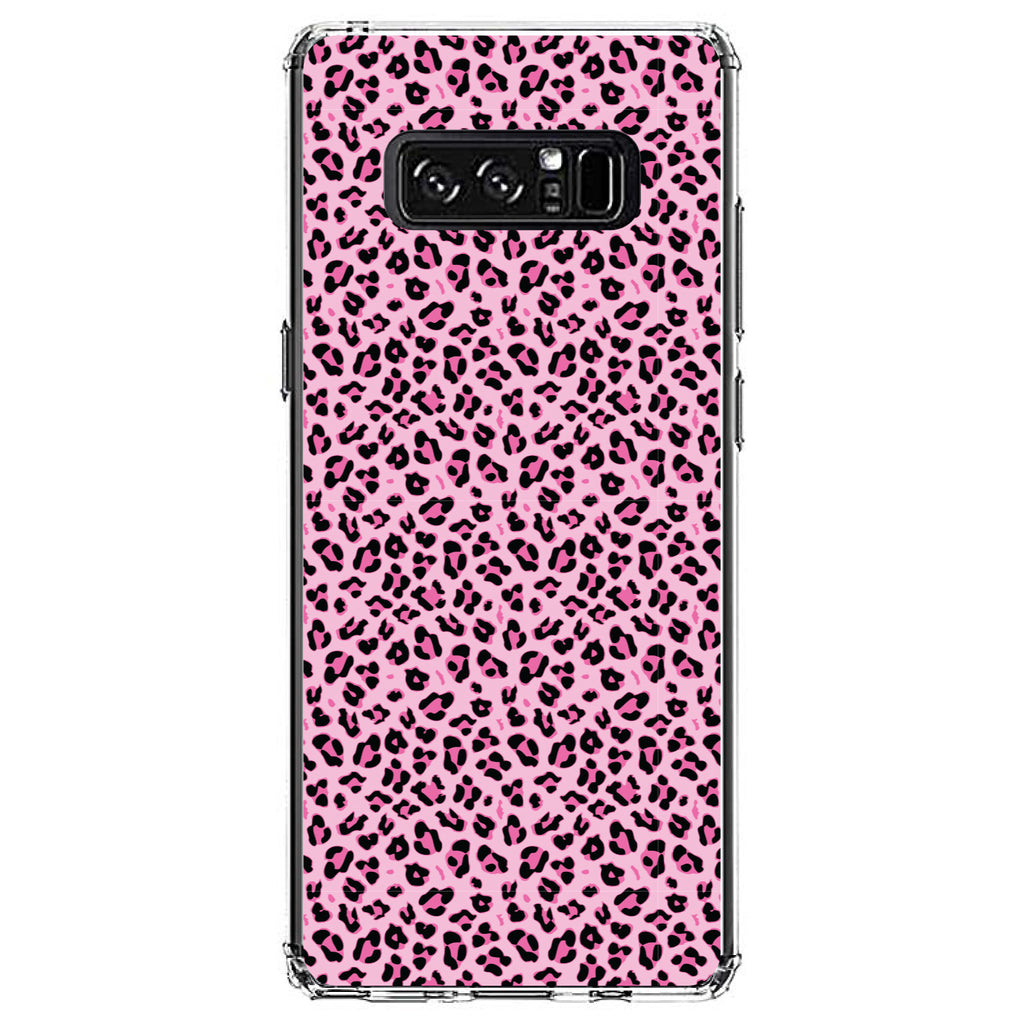 Black Pink Leopard Skin Spots Clear Shockproof iPhone Case, view 12