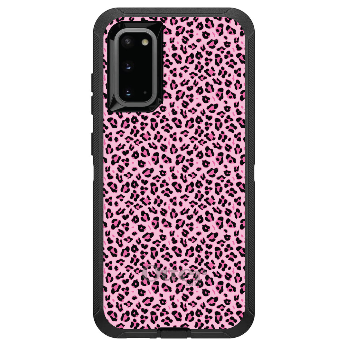 Black Pink Leopard Skin Spots OtterBox Defender Case for iPhone & Galaxy, view 5
