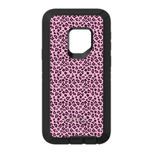 DistinctInk™ OtterBox Defender Series Case for Apple iPhone / Samsung Galaxy / Google Pixel - Black Pink Leopard Skin Spots