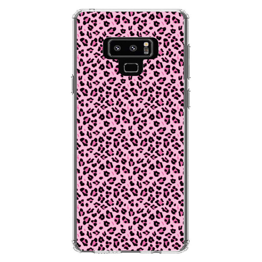 Black Pink Leopard Skin Spots Clear Shockproof iPhone Case, view 11