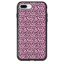 DistinctInk™ OtterBox Symmetry Series Case for Apple iPhone / Samsung Galaxy / Google Pixel - Black Pink Leopard Skin Spots