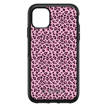 DistinctInk™ OtterBox Symmetry Series Case for Apple iPhone / Samsung Galaxy / Google Pixel - Black Pink Leopard Skin Spots