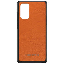 DistinctInk™ OtterBox Symmetry Series Case for Apple iPhone / Samsung Galaxy / Google Pixel - Orange Leather Print Design