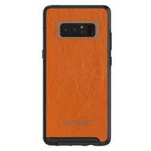 DistinctInk™ OtterBox Symmetry Series Case for Apple iPhone / Samsung Galaxy / Google Pixel - Orange Leather Print Design