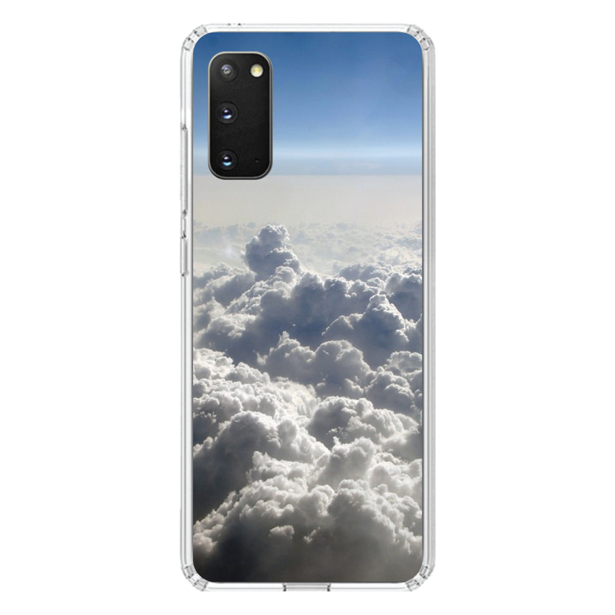 Blue Sky Above Clouds Clear Shockproof iPhone Case, view 15