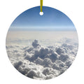 Blue Sky Above Clouds Ceramic Ornament