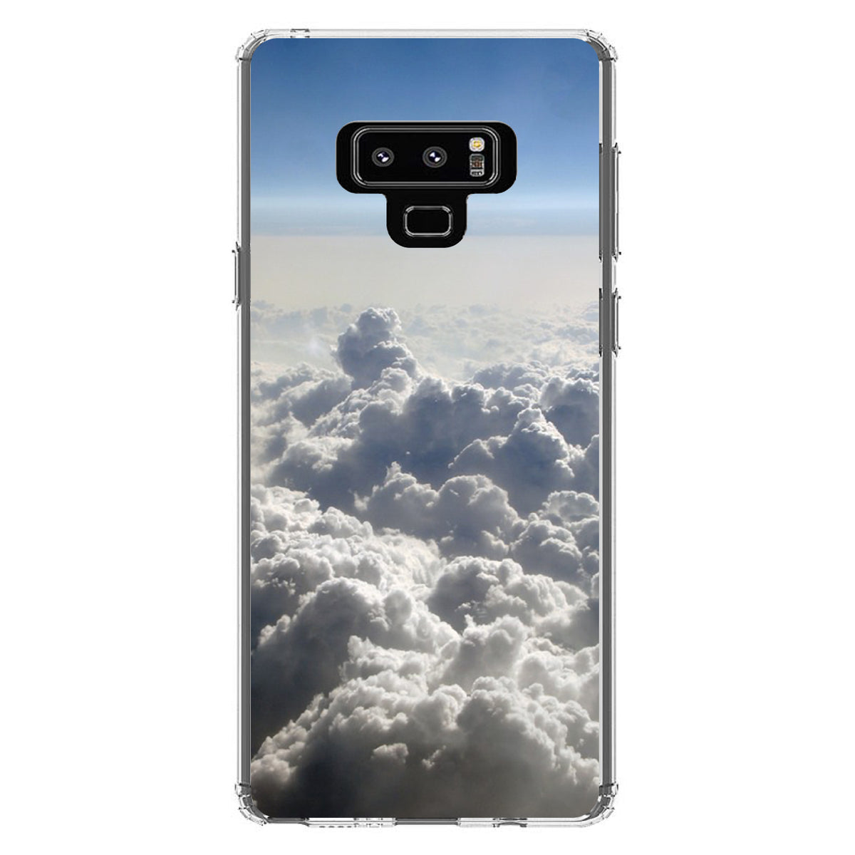 Blue Sky Above Clouds Clear Shockproof iPhone Case, view 11