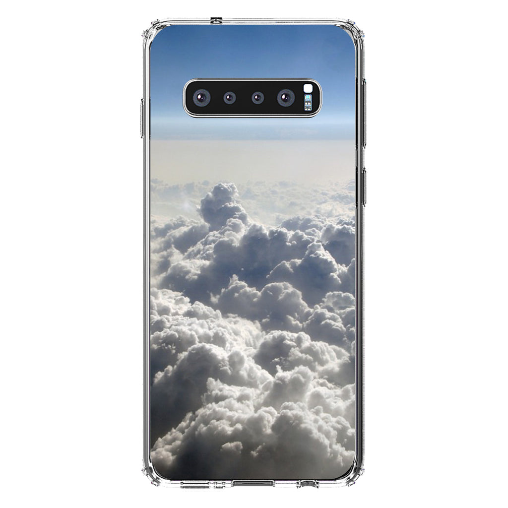 Blue Sky Above Clouds Clear Shockproof iPhone Case, view 16
