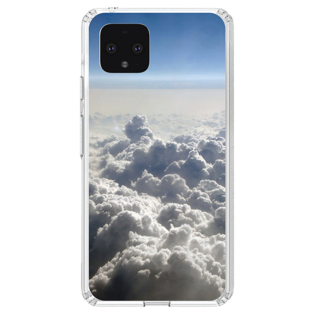 Blue Sky Above Clouds Clear Shockproof iPhone Case, view 23