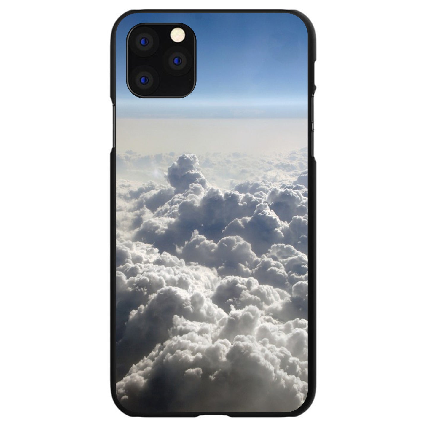 DistinctInk® Hard Plastic Snap-On Case for Apple iPhone or Samsung Galaxy - Blue Sky Above Clouds