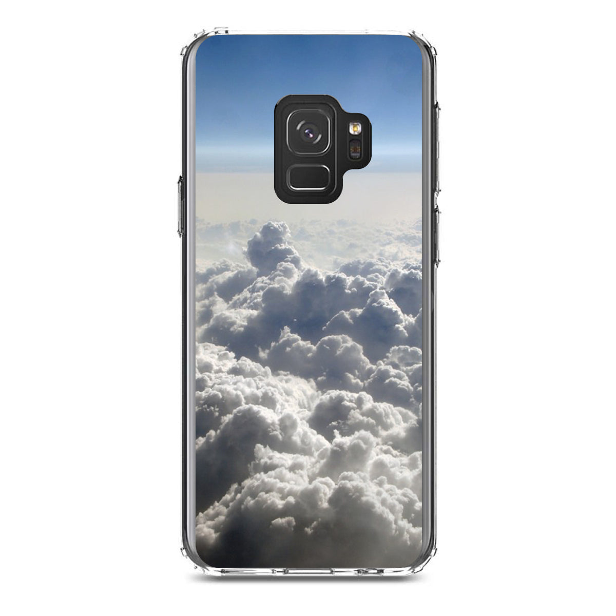 Blue Sky Above Clouds Clear Shockproof iPhone Case, view 19