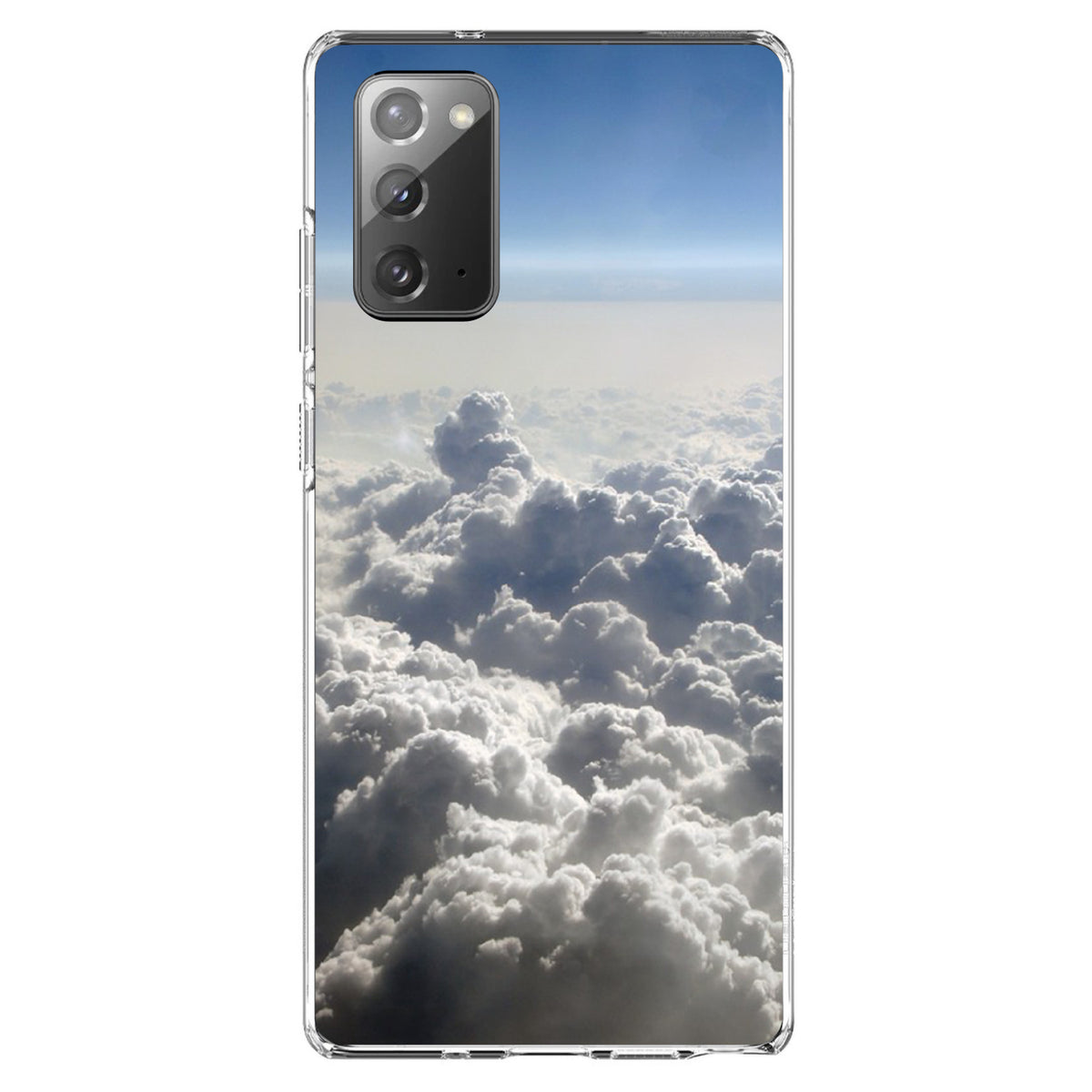Blue Sky Above Clouds Clear Shockproof iPhone Case, view 8
