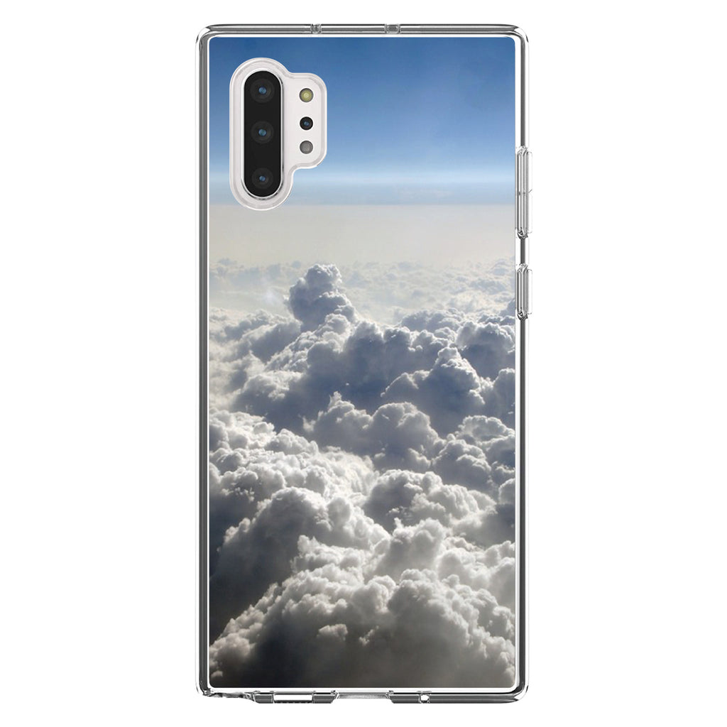 Blue Sky Above Clouds Clear Shockproof iPhone Case, view 10