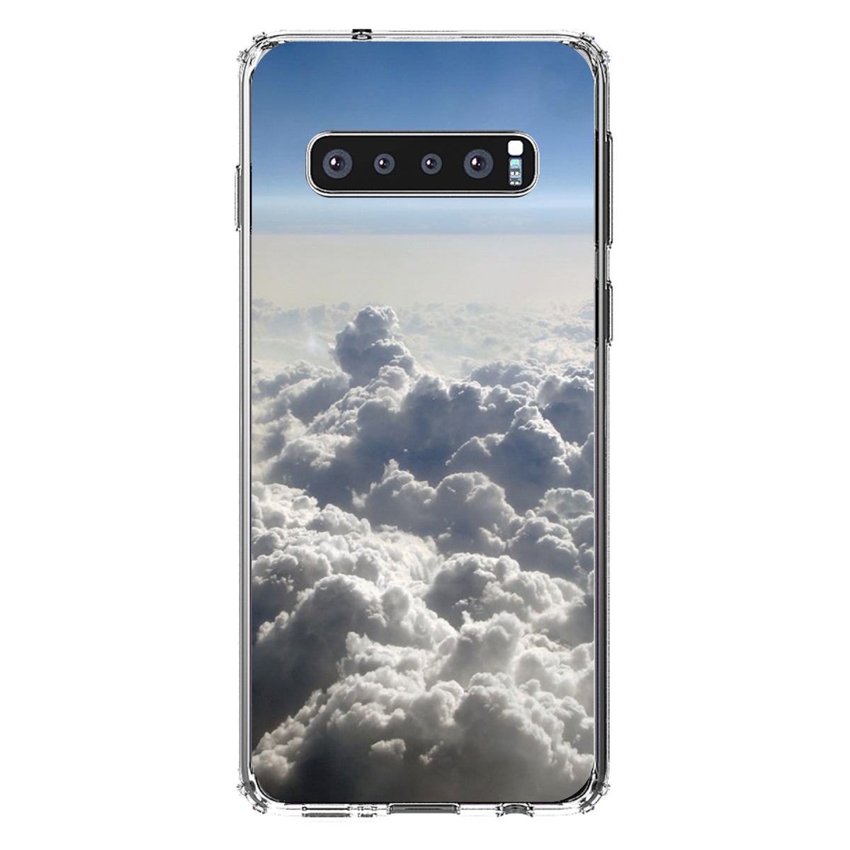 Blue Sky Above Clouds Clear Shockproof iPhone Case, view 17