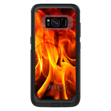 DistinctInk™ OtterBox Commuter Series Case for Apple iPhone or Samsung Galaxy - Red Black Flame Fire