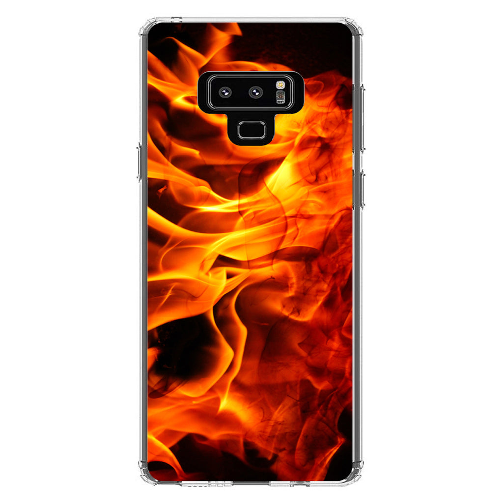 Red Black Flame Fire Clear Shockproof iPhone Case, view 11