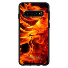 DistinctInk™ OtterBox Symmetry Series Case for Apple iPhone / Samsung Galaxy / Google Pixel - Red Black Flame Fire