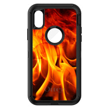DistinctInk™ OtterBox Defender Series Case for Apple iPhone / Samsung Galaxy / Google Pixel - Red Black Flame Fire