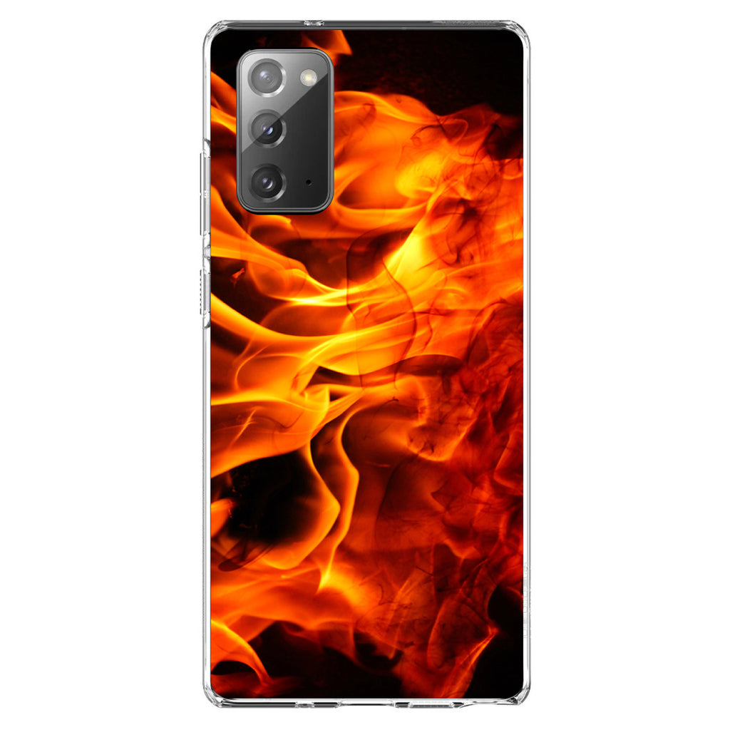 Red Black Flame Fire Clear Shockproof iPhone Case, view 7