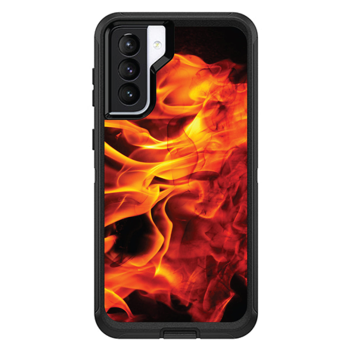 Red Black Flame Fire OtterBox Defender Case for iPhone & Galaxy, view 6