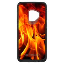 DistinctInk™ OtterBox Symmetry Series Case for Apple iPhone / Samsung Galaxy / Google Pixel - Red Black Flame Fire