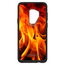 DistinctInk™ OtterBox Symmetry Series Case for Apple iPhone / Samsung Galaxy / Google Pixel - Red Black Flame Fire