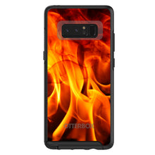DistinctInk™ OtterBox Symmetry Series Case for Apple iPhone / Samsung Galaxy / Google Pixel - Red Black Flame Fire