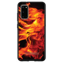 DistinctInk™ OtterBox Symmetry Series Case for Apple iPhone / Samsung Galaxy / Google Pixel - Red Black Flame Fire
