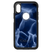 DistinctInk™ OtterBox Commuter Series Case for Apple iPhone or Samsung Galaxy - Blue Black Flame Fire