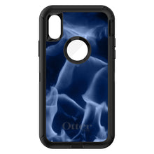 DistinctInk™ OtterBox Defender Series Case for Apple iPhone / Samsung Galaxy / Google Pixel - Blue Black Flame Fire