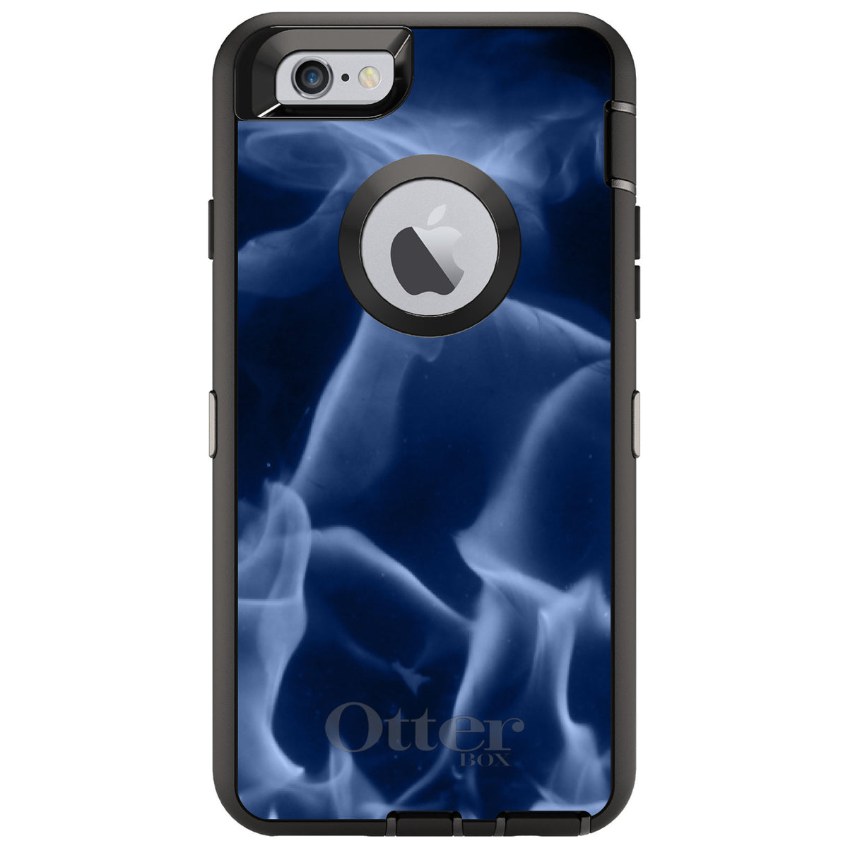 Blue Black Flame Fire OtterBox Defender Case for iPhone & Galaxy, view 4