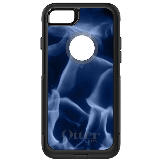 DistinctInk OtterBox Commuter Series Case for Apple iPhone or Samsung Galaxy - Blue Black Flame Fire