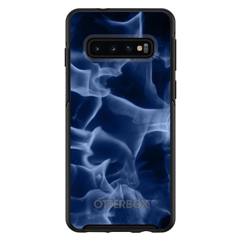 Blue Black Flame Fire OtterBox Symmetry Case for iPhone & Galaxy, view 6