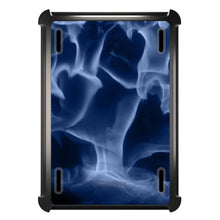 DistinctInk™ OtterBox Defender Series Case for Apple iPad / iPad Pro / iPad Air / iPad Mini - Blue Black Flame Fire