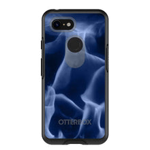 DistinctInk™ OtterBox Symmetry Series Case for Apple iPhone / Samsung Galaxy / Google Pixel - Blue Black Flame Fire
