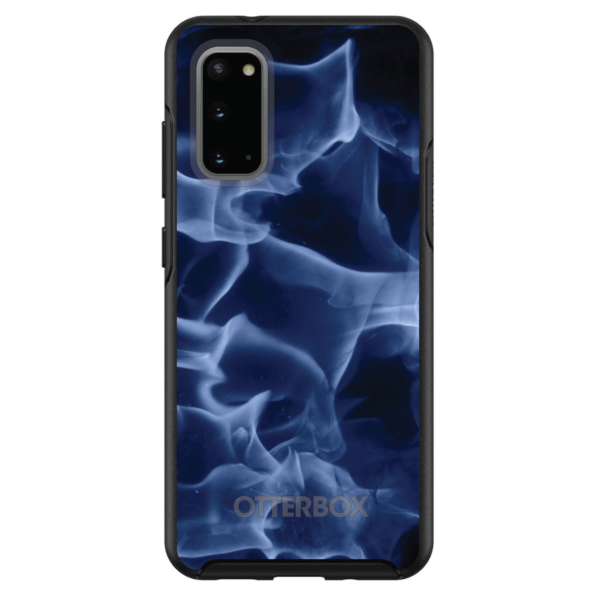 Blue Black Flame Fire OtterBox Symmetry Case for iPhone & Galaxy, view 5