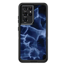 DistinctInk™ OtterBox Defender Series Case for Apple iPhone / Samsung Galaxy / Google Pixel - Blue Black Flame Fire