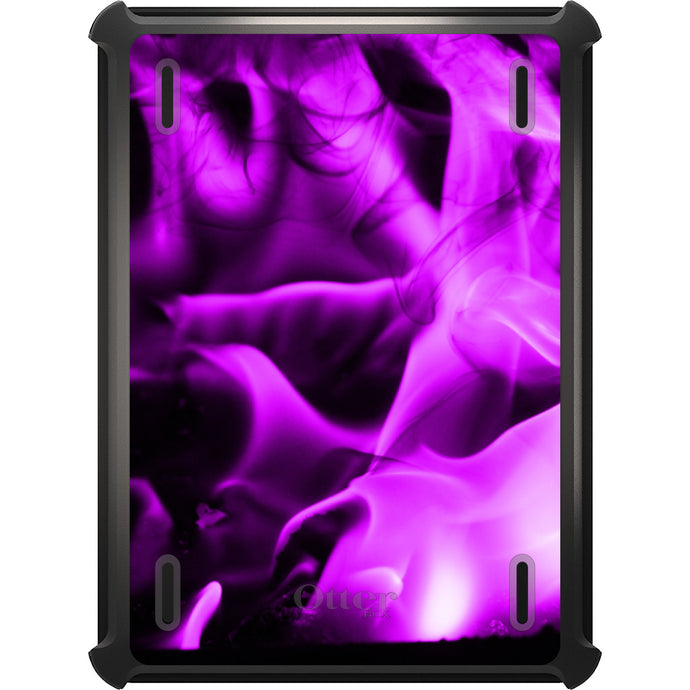 DistinctInk™ OtterBox Defender Series Case for Apple iPad / iPad Pro / iPad Air / iPad Mini - Violet Flame Fire