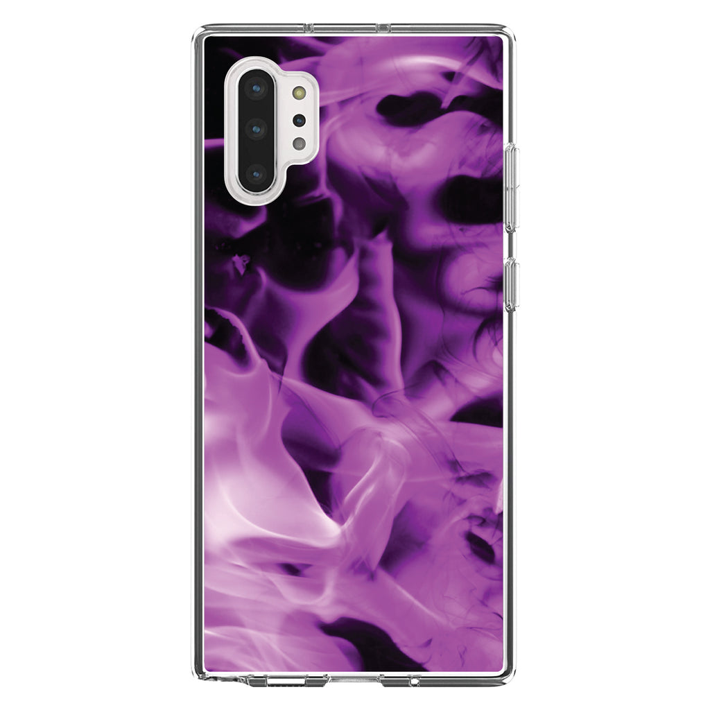 Violet Flame Fire Clear Shockproof iPhone Case, view 10