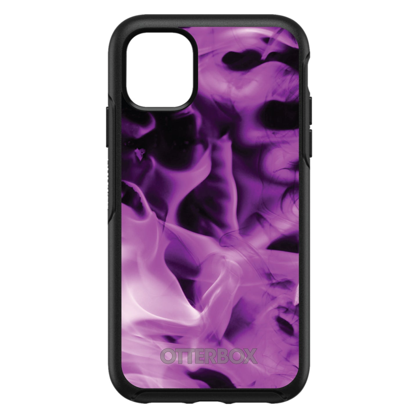 DistinctInk™ OtterBox Symmetry Series Case for Apple iPhone / Samsung Galaxy / Google Pixel - Violet Flame Fire