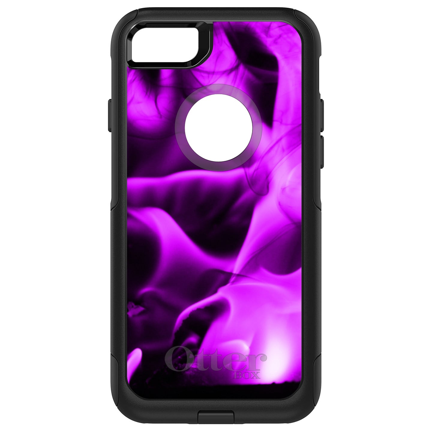 DistinctInk™ OtterBox Commuter Series Case for Apple iPhone or Samsung Galaxy - Violet Flame Fire