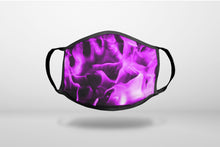 Violet Flame Fire - 3-Ply Reusable Soft Face Mask Covering, Unisex, Cotton Inner Layer