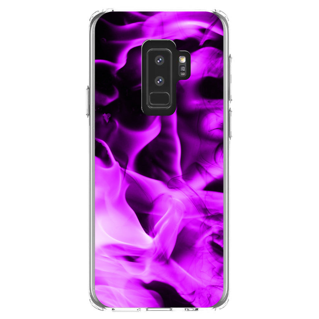 Violet Flame Fire Clear Shockproof iPhone Case, view 20