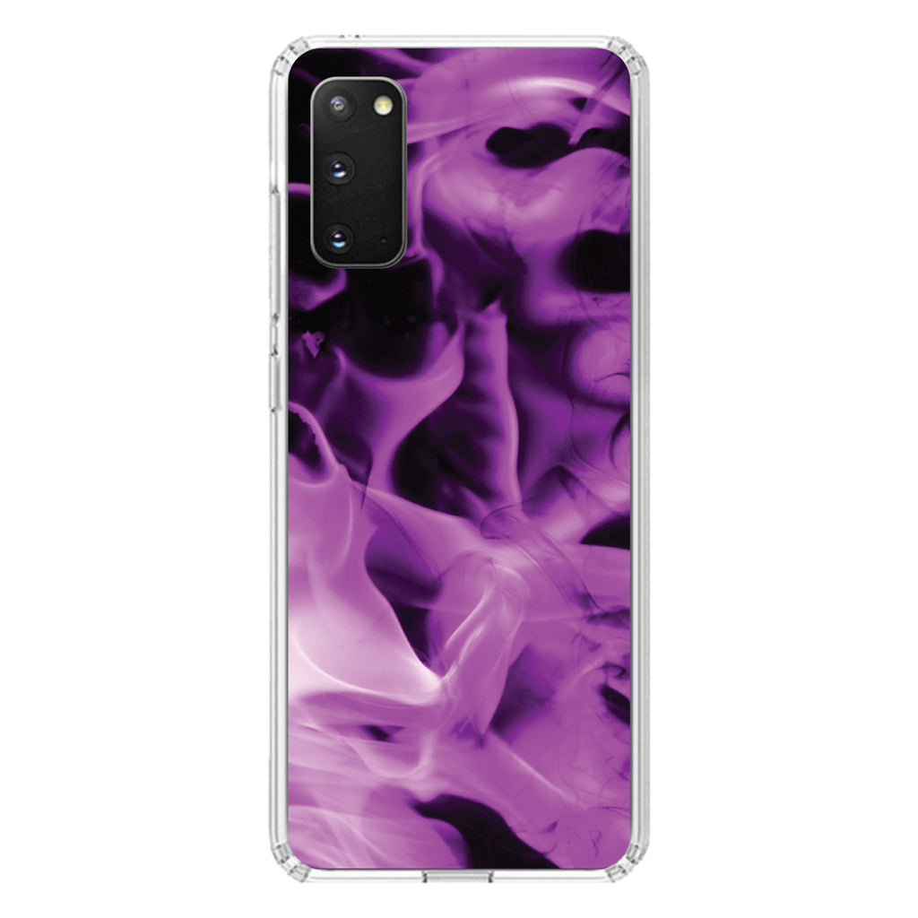 Violet Flame Fire Clear Shockproof iPhone Case, view 13