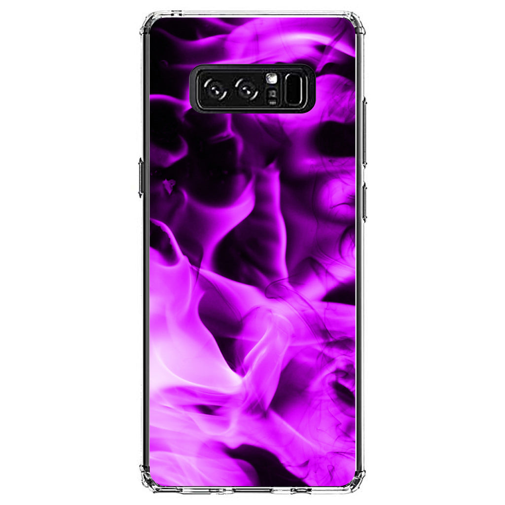 Violet Flame Fire Clear Shockproof iPhone Case, view 12