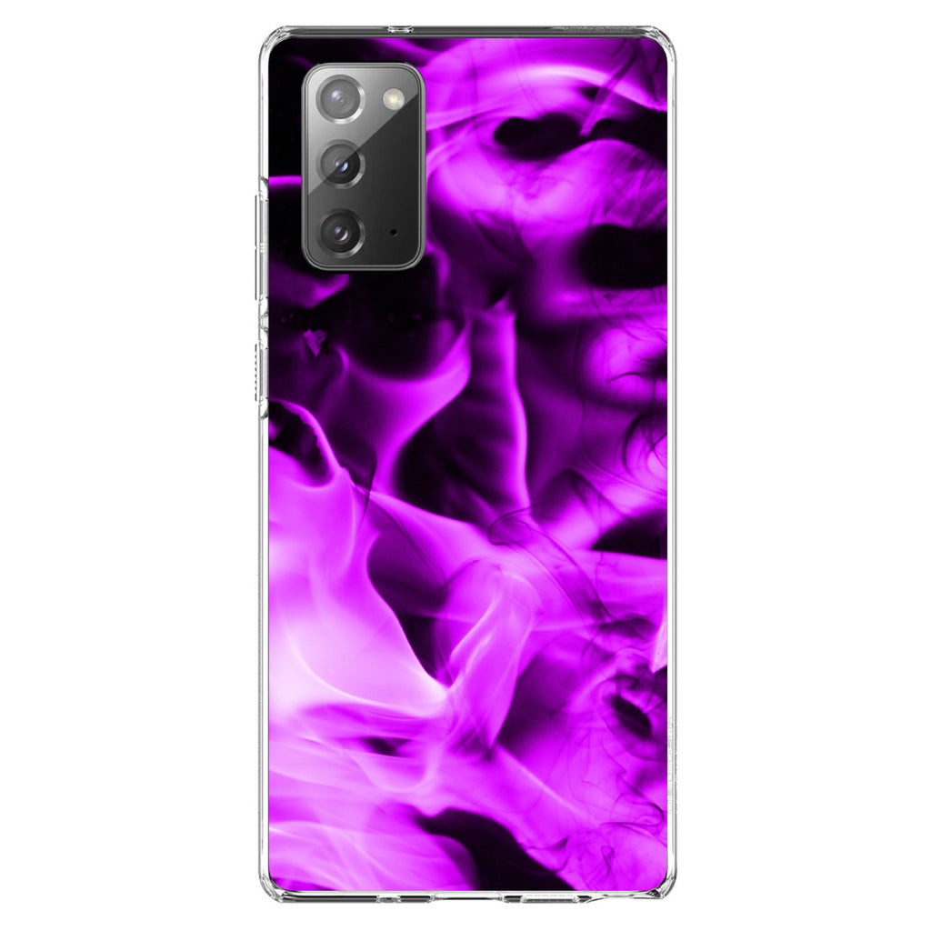 Violet Flame Fire Clear Shockproof iPhone Case, view 7